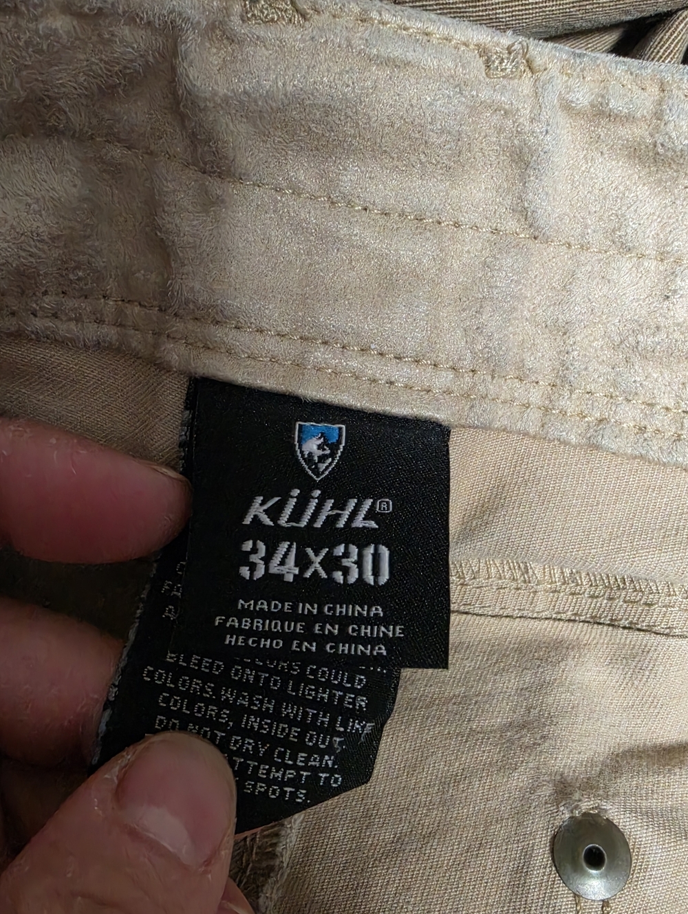 KÜHL Rydr Pants Mens 34x28 Tan Brown Canvas Workwear Gorpcore - Picture 10 of 11